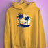 Asexual Pride Hammock Summer Beach Sunset Hoodie - Mustard